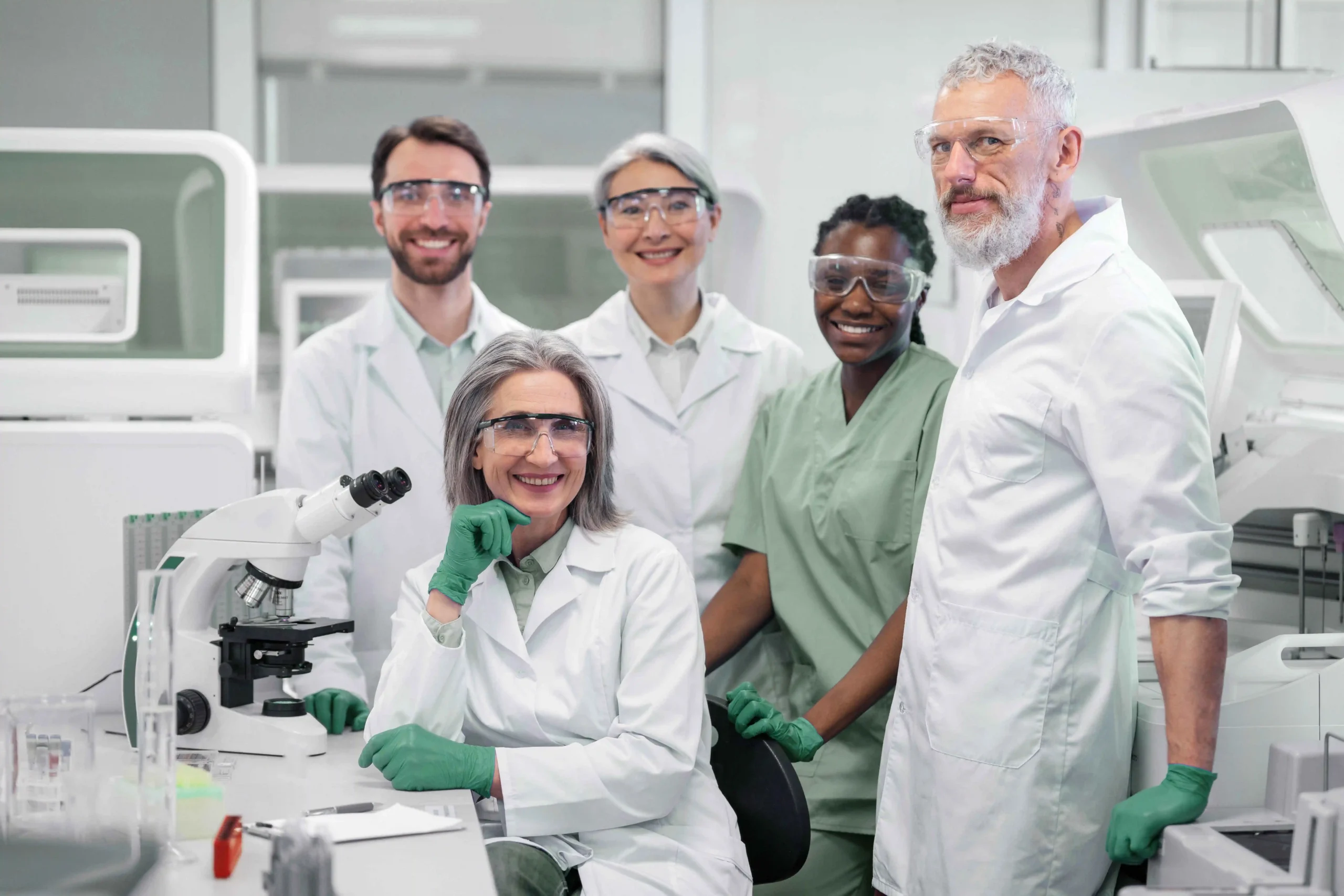 Doctor Performing Medical Research Labs